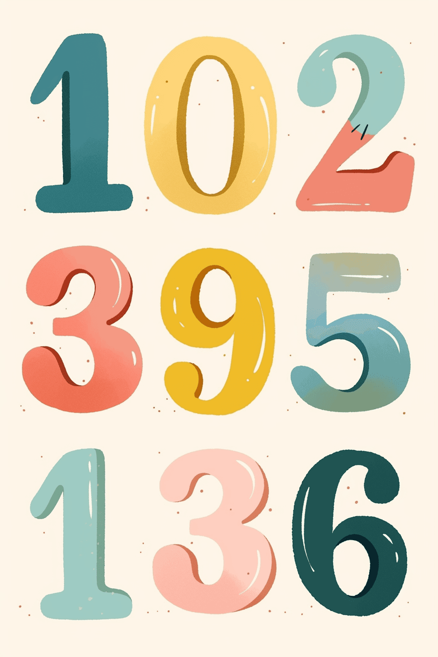 Number 078 original repeating artwork