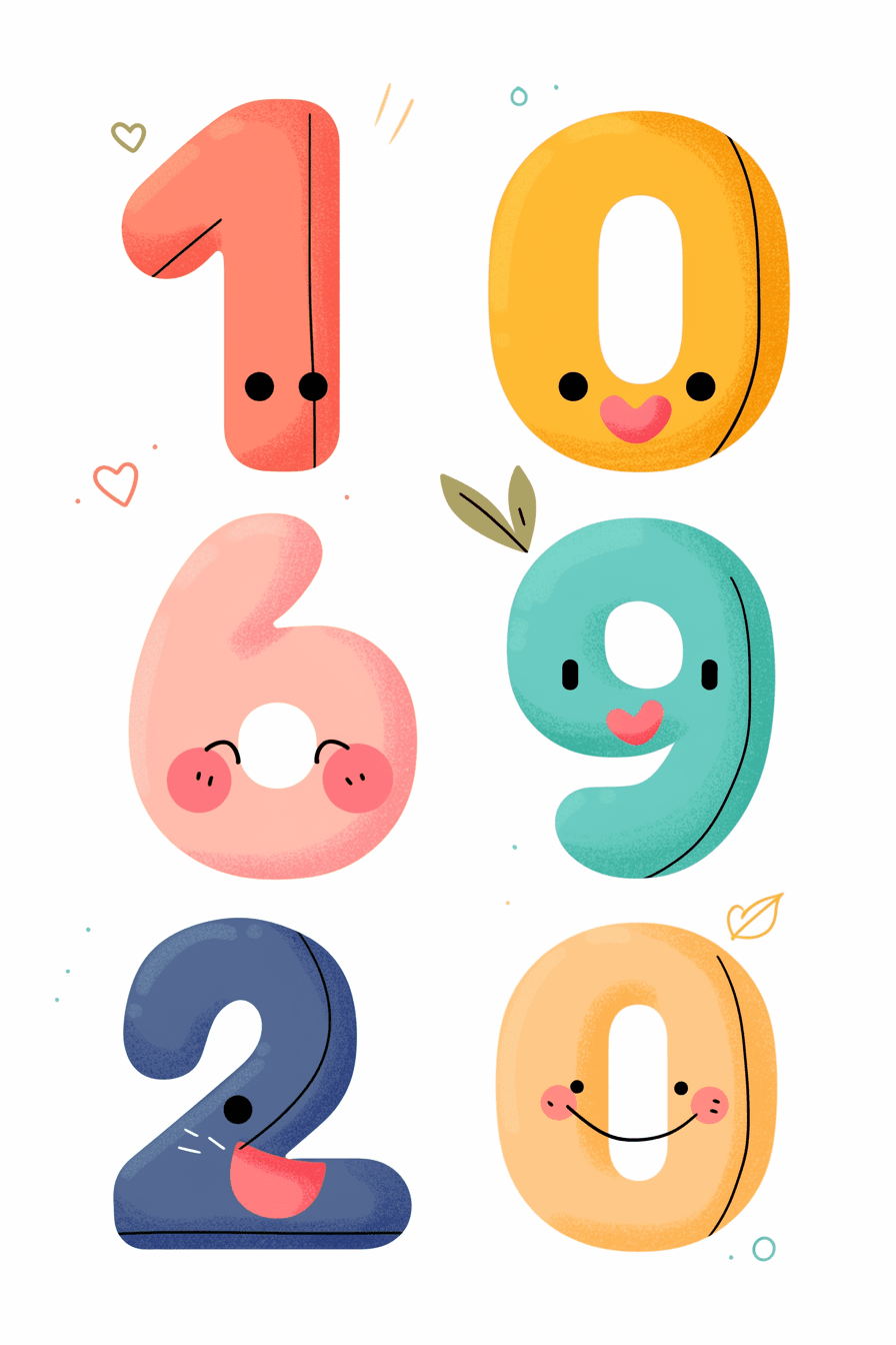 Number 100 original repeating artwork