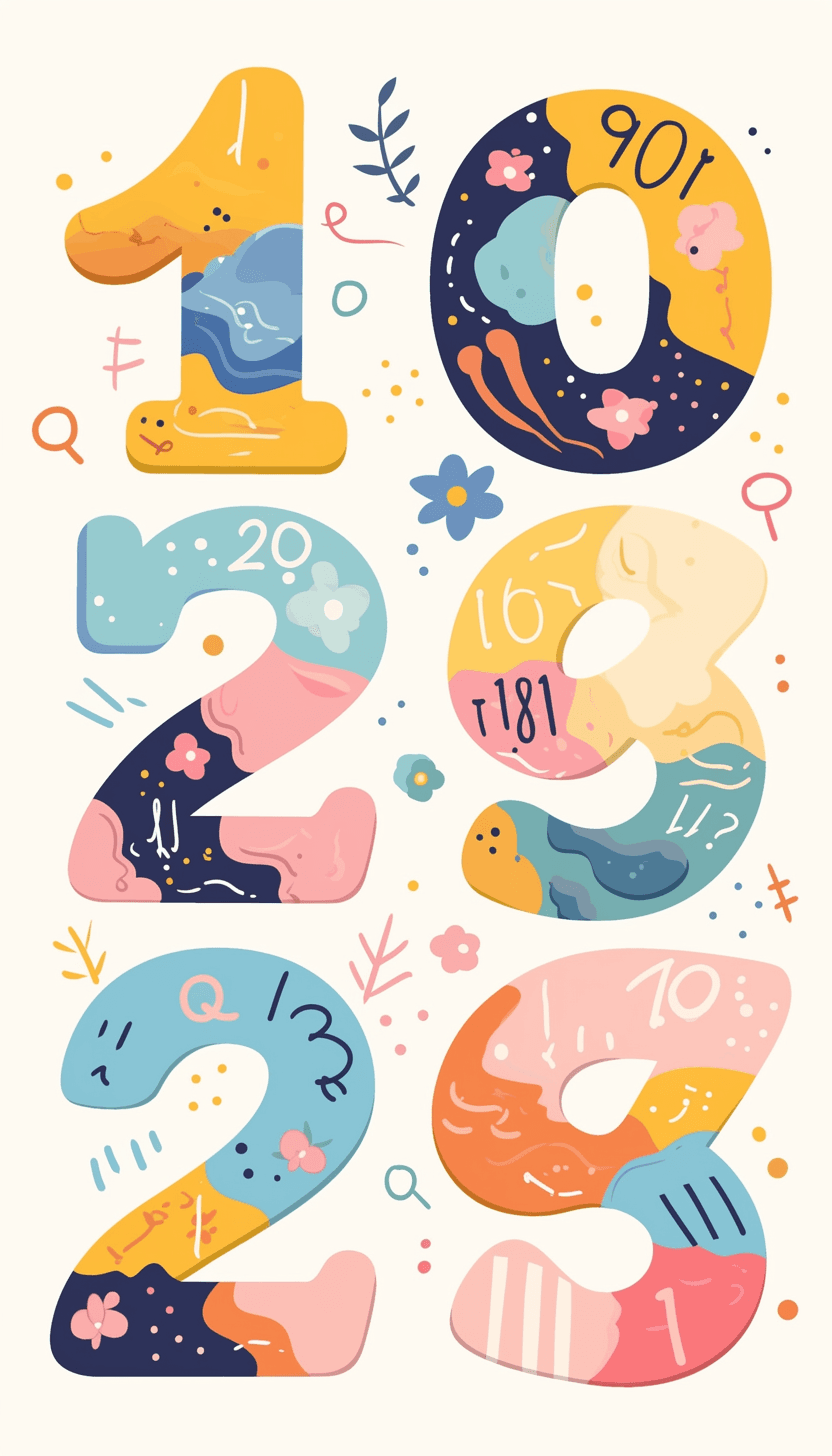 Number 146 original repeating artwork