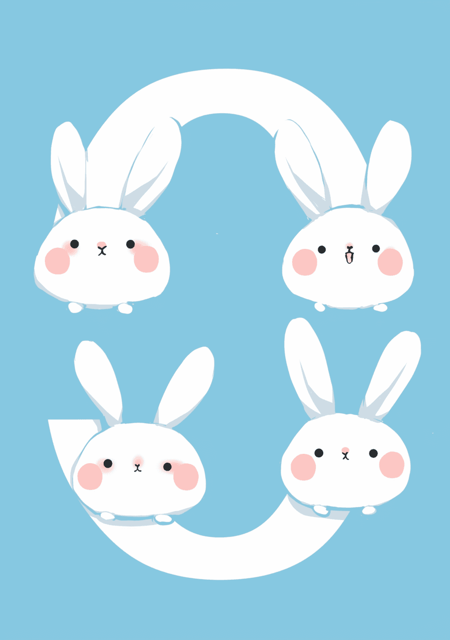 Animal Number 214 original repeating artwork