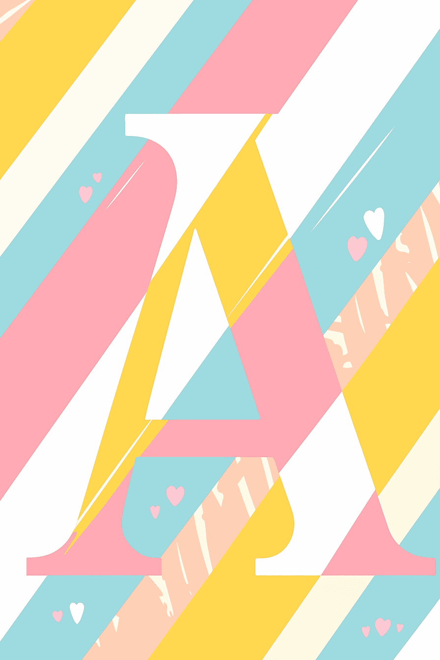 Letter 165 original repeating artwork