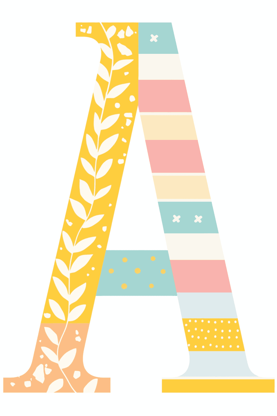 Letter 042 original repeating artwork