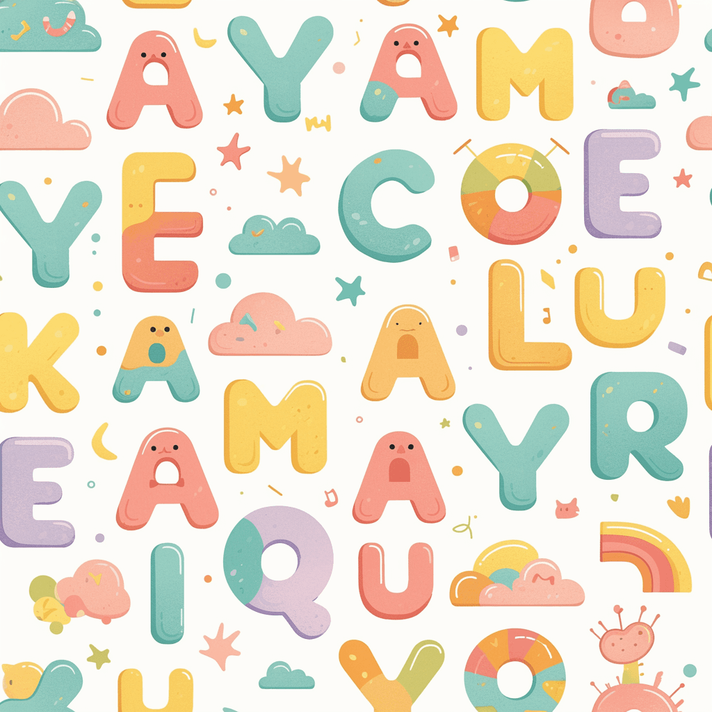 Letter 245 original repeating artwork