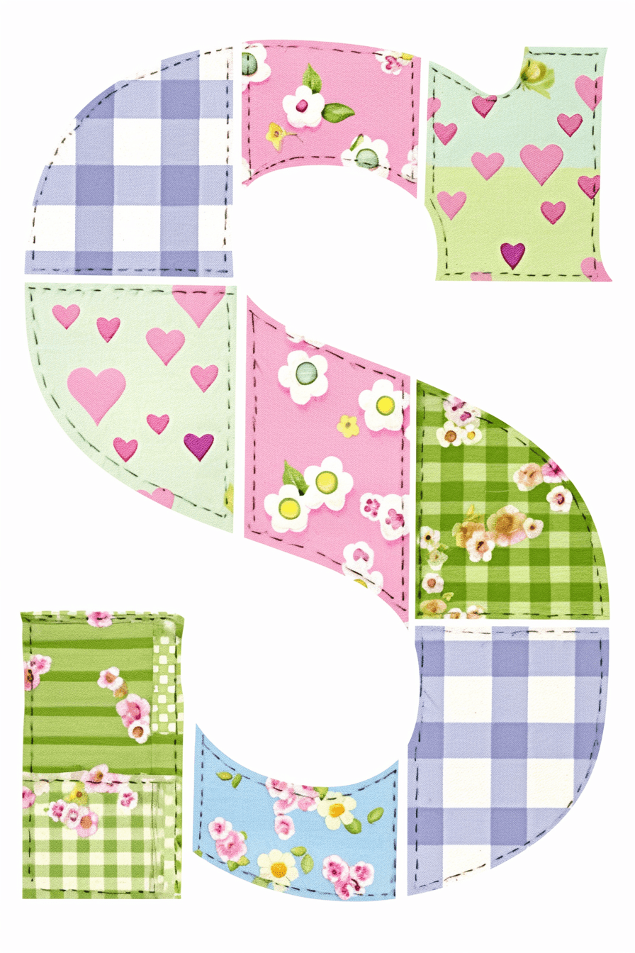 Letter Summer original repeating artwork