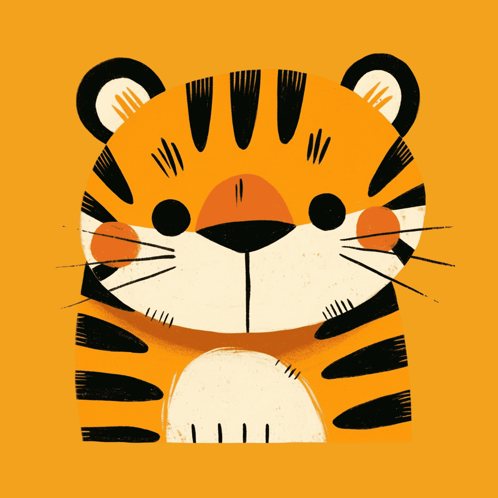 Tiger Rise original repeating artwork