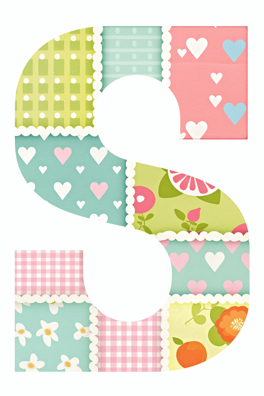 Letter 010 original repeating artwork