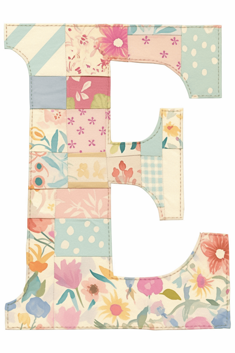 Letter 035 original repeating artwork