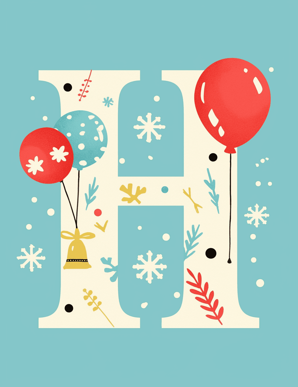 Letter 244 original repeating artwork