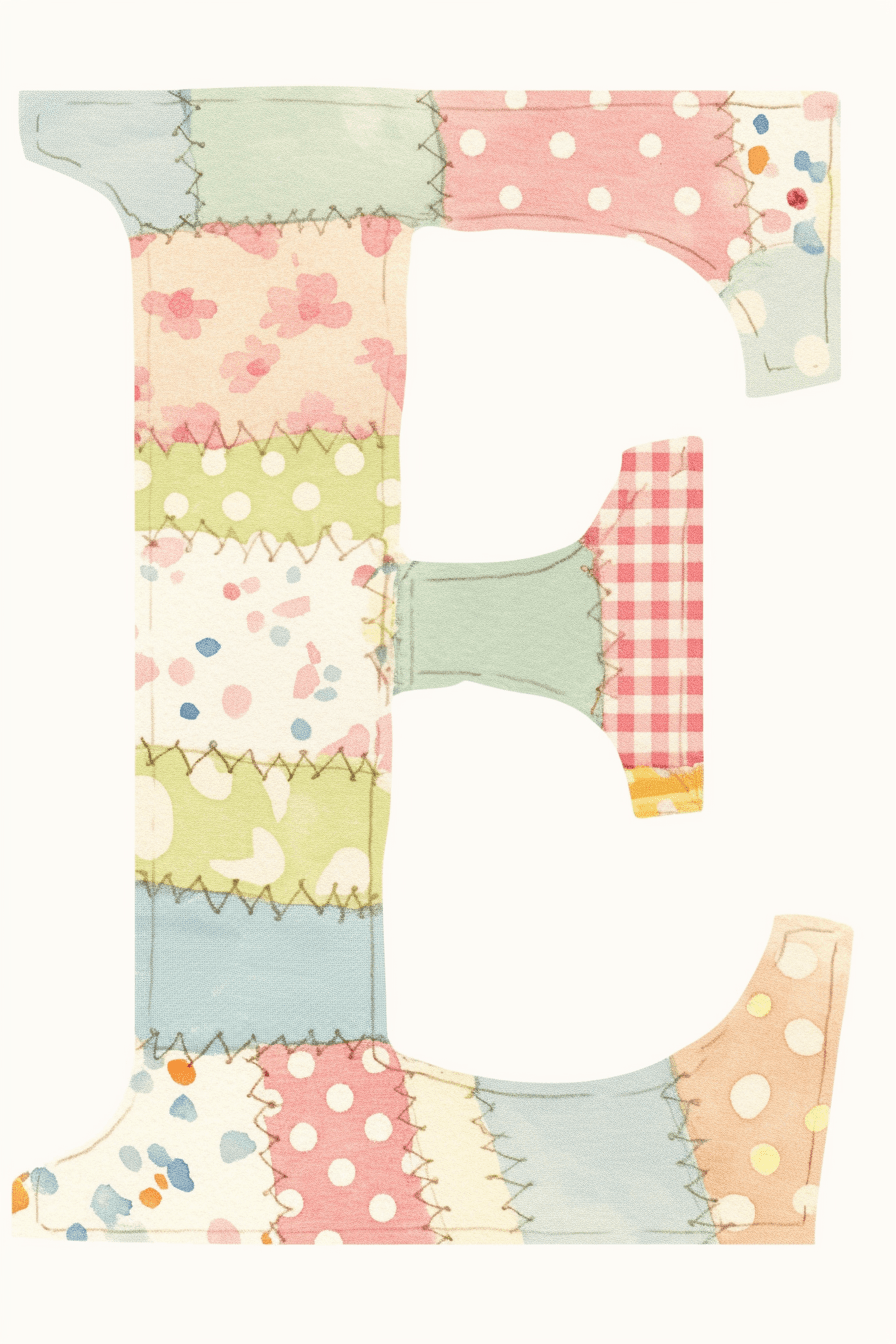 Letter 055 original repeating artwork