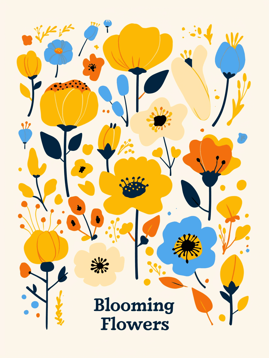 Fresh Bloom 502 original repeating artwork