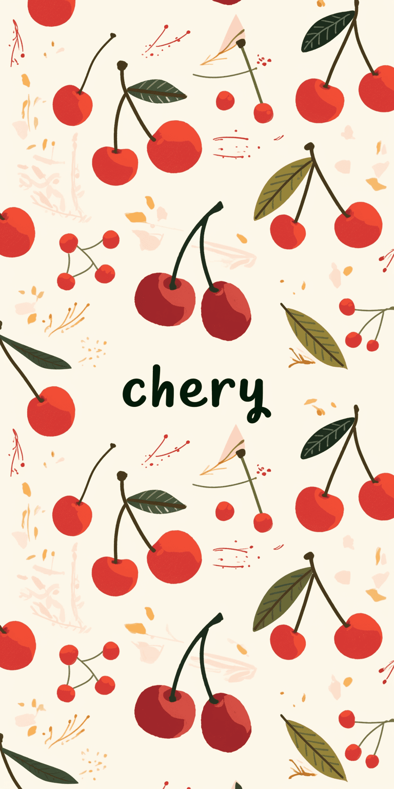 Fresh Cherry Team original repeating artwork
