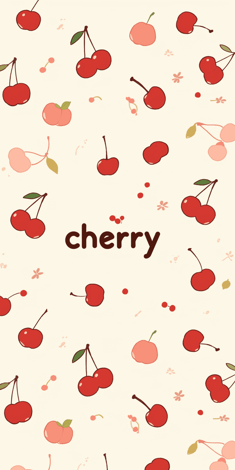 Fresh Cherry Beats original repeating artwork