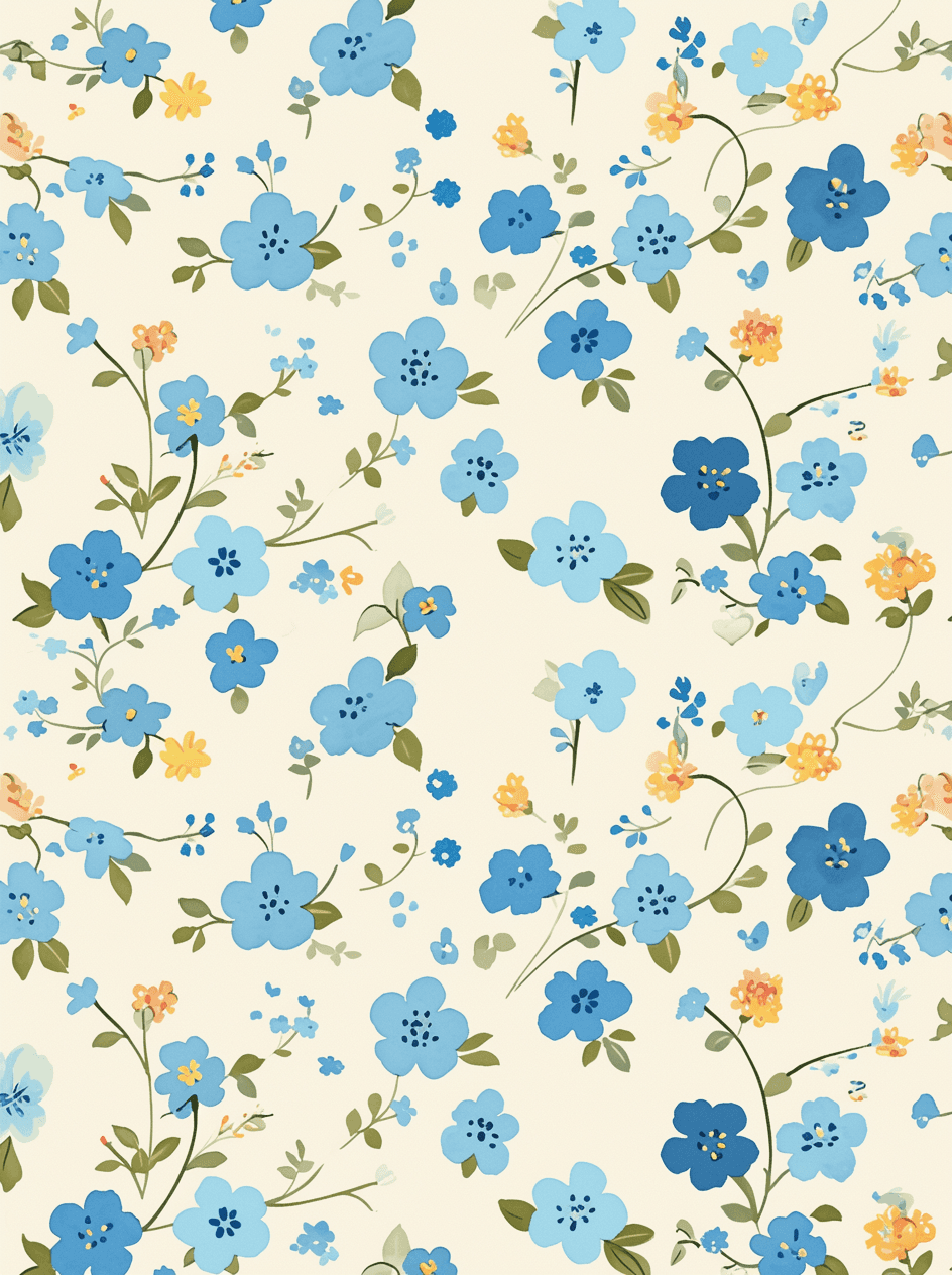 Fresh Bloom Duo original repeating artwork