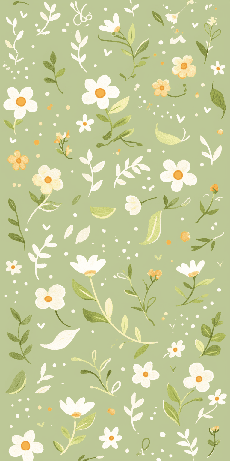 Fresh Bloom Pastel original repeating artwork