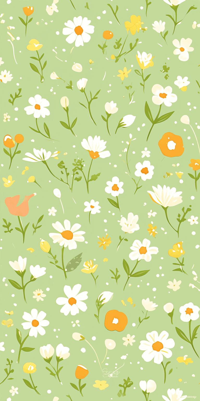 Fresh Bloom Drift original repeating artwork