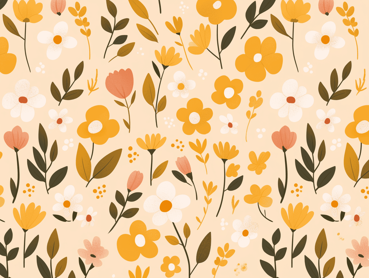 Fresh Bloom Onyx original repeating artwork