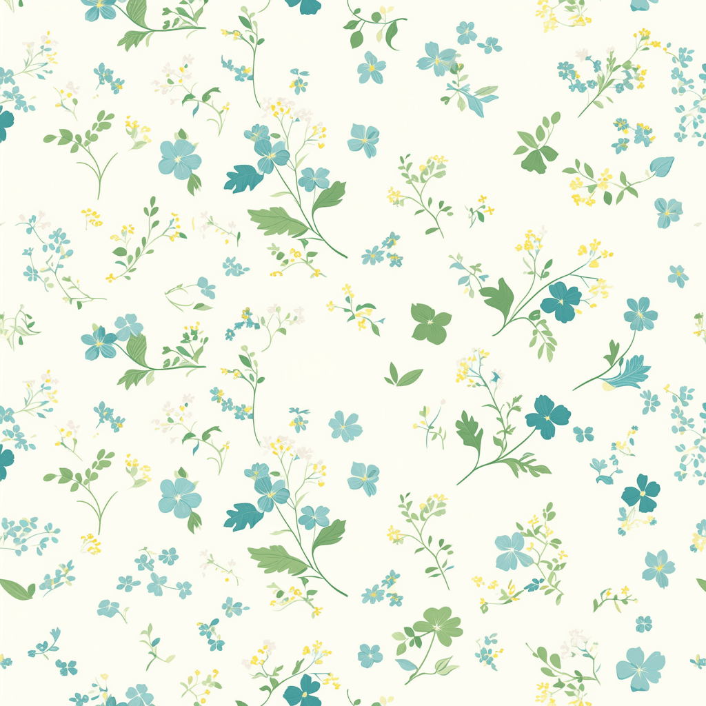 Fresh Bloom Gang original repeating artwork
