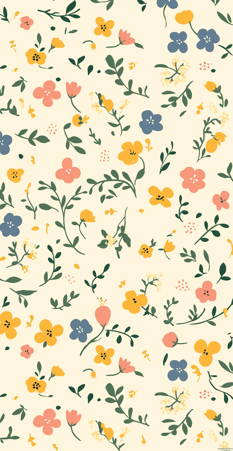 Fresh Bloom Gleam original repeating artwork