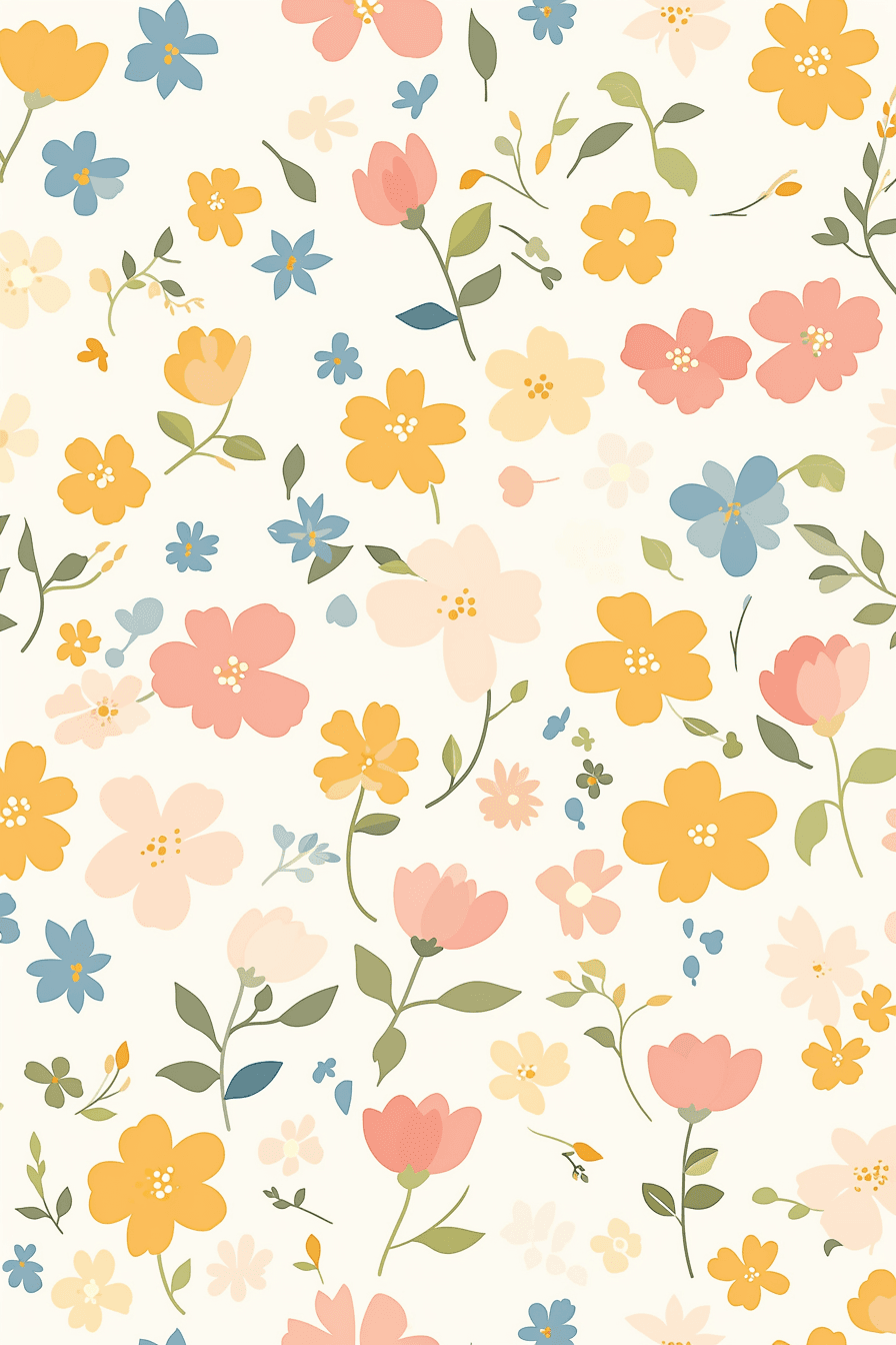 Fresh Bloom Moonlit original repeating artwork
