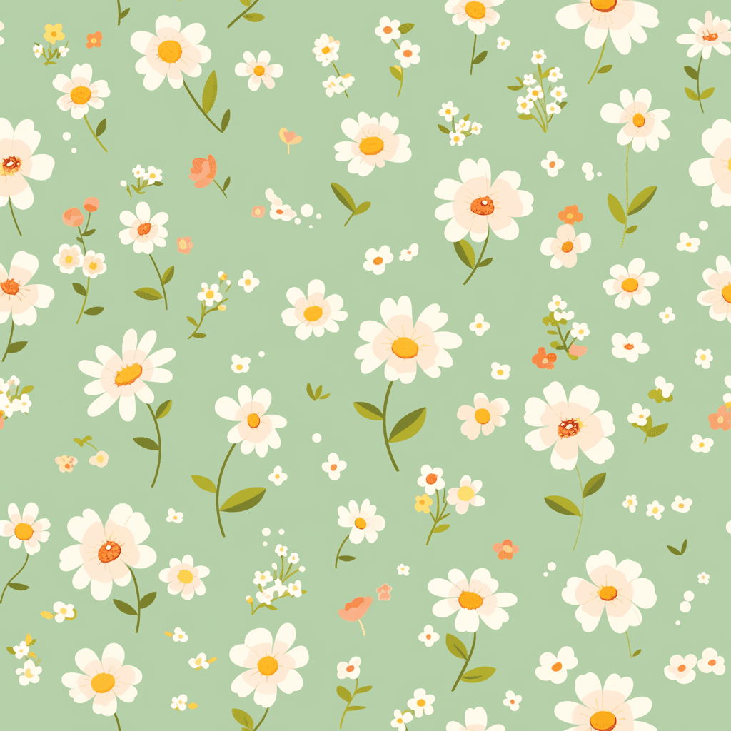 Fresh Bloom Slide original repeating artwork