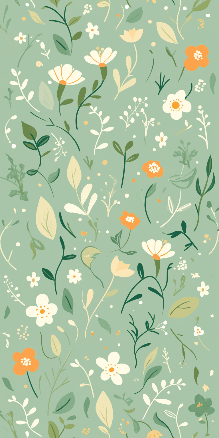 Fresh Bloom Spark original repeating artwork