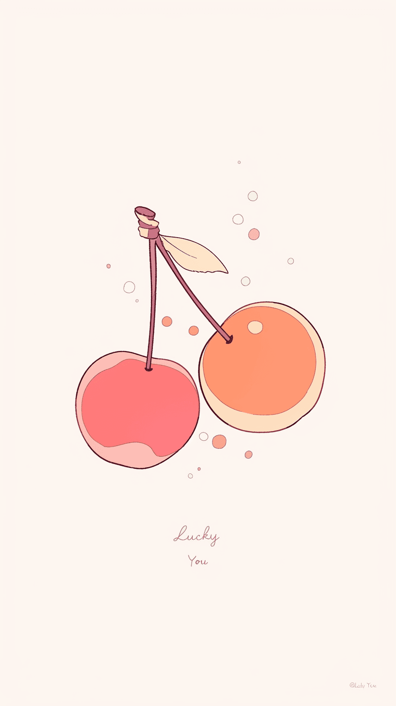 Fresh Cherry Spin original repeating artwork