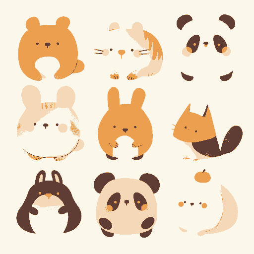 Animals 229 original repeating artwork