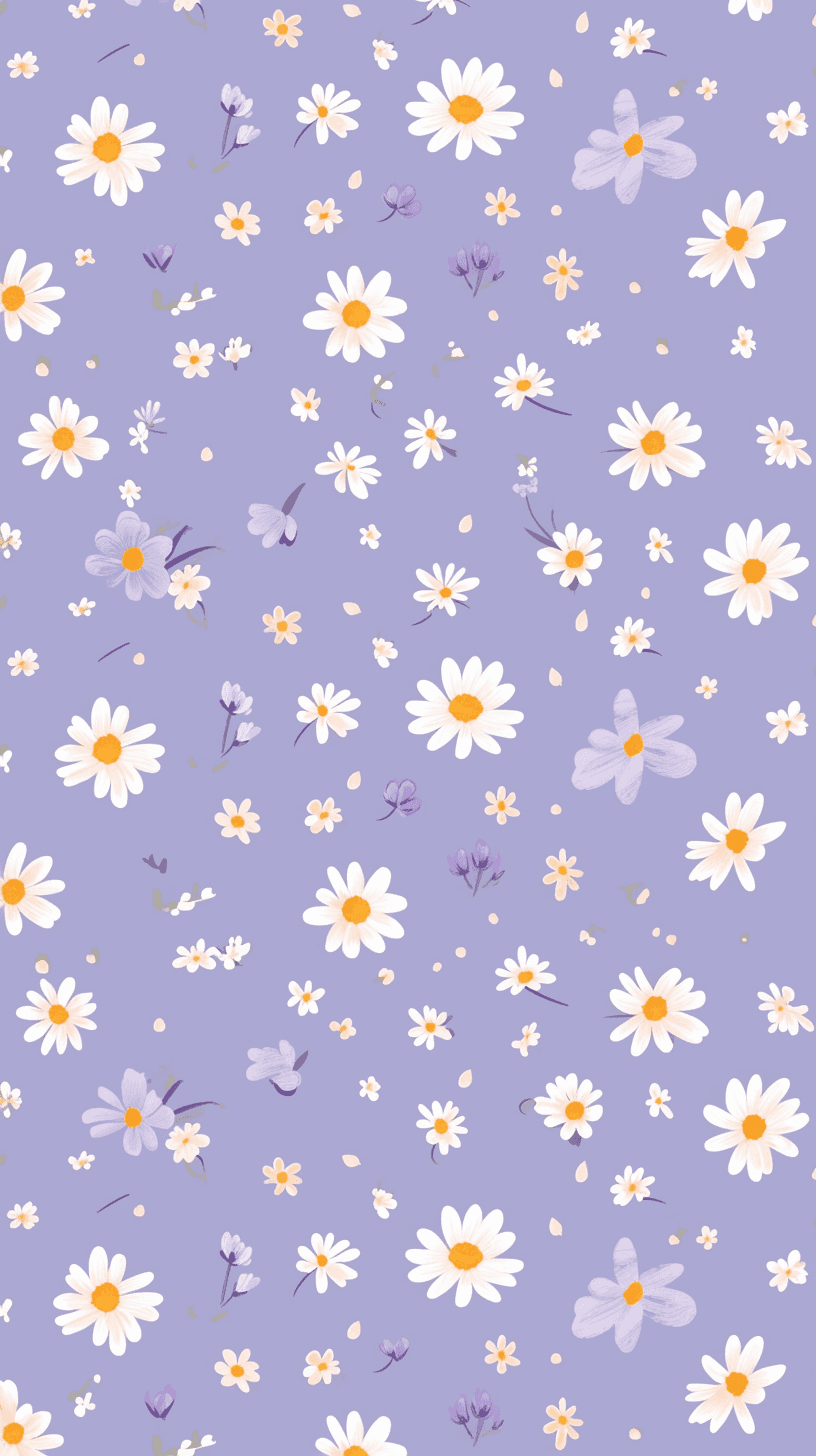 Fresh Bloom Silver original repeating artwork