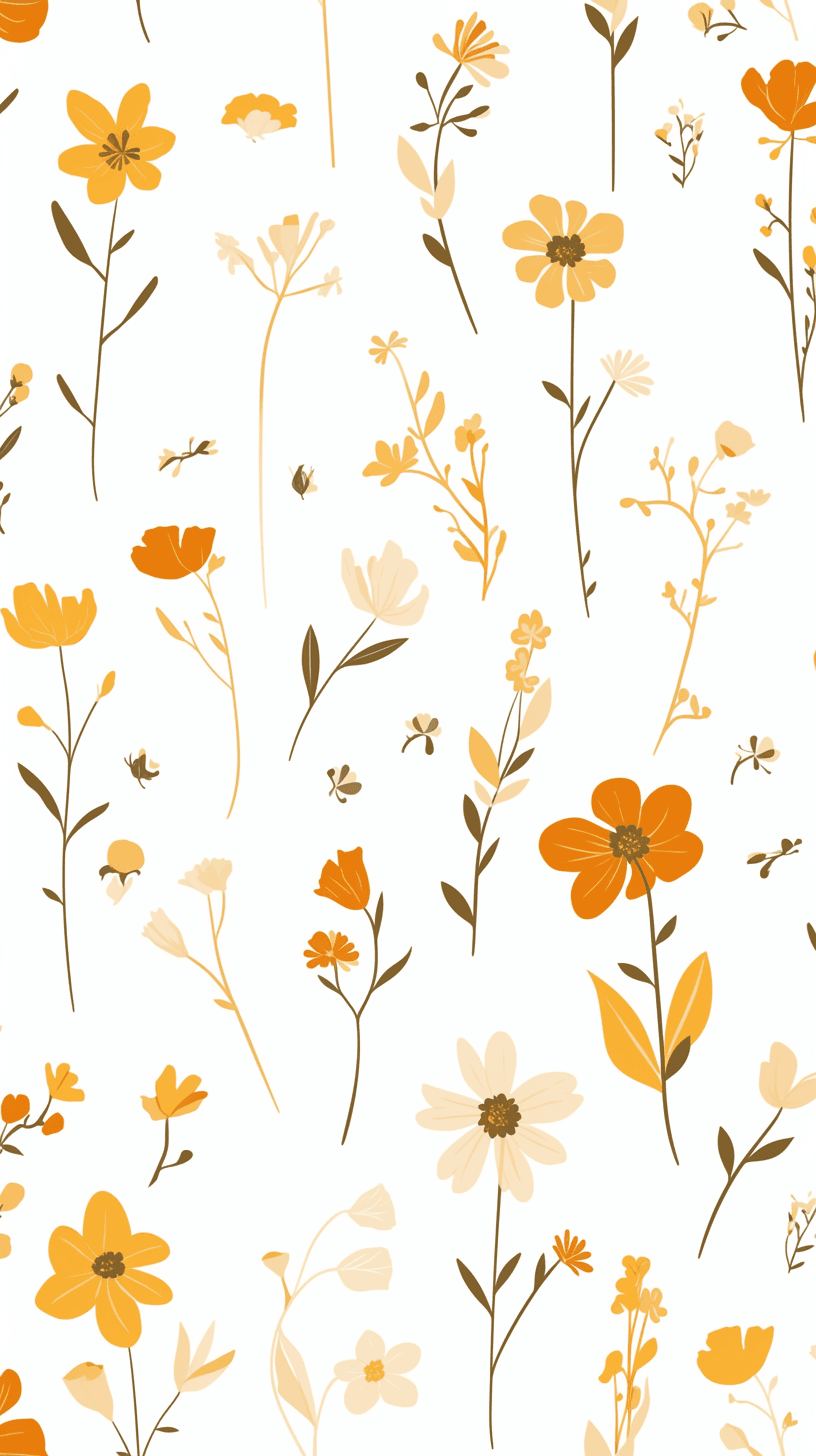 Fresh Bloom Evening original repeating artwork