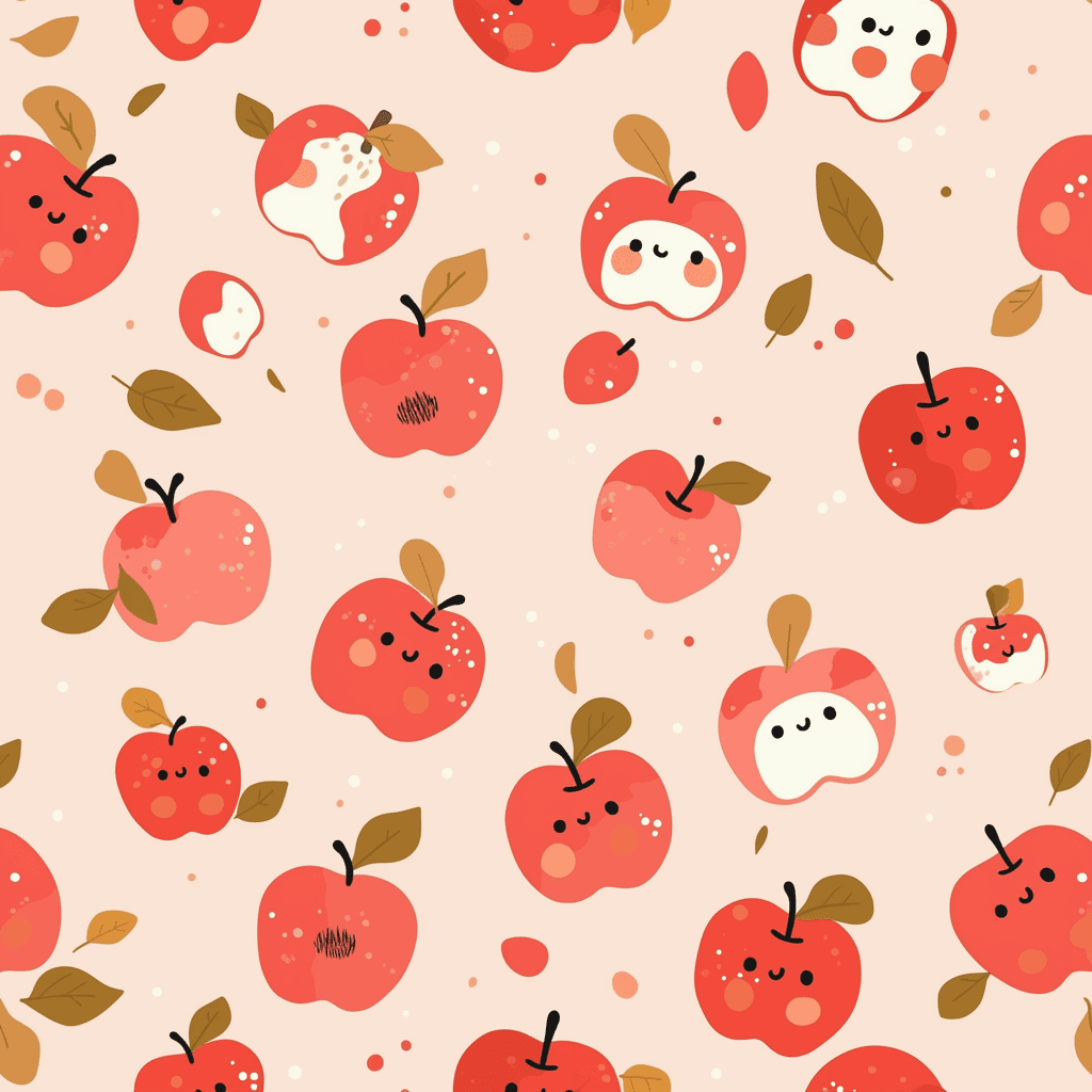 Fresh Apple Gang original repeating artwork