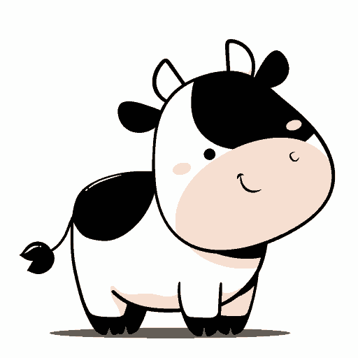 Cow original repeating artwork