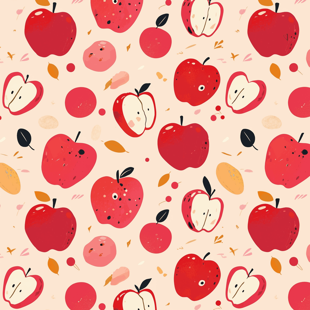 Fresh Apple Crew original repeating artwork