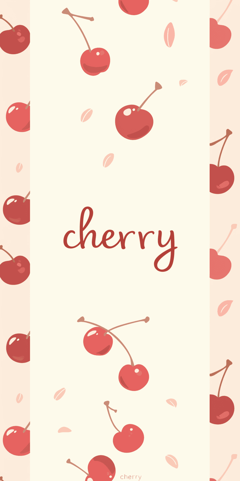 Fresh Cherry Echo original repeating artwork