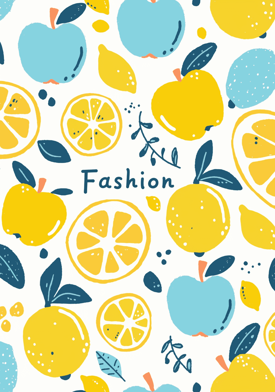 Fresh Fruit Carnival original repeating artwork