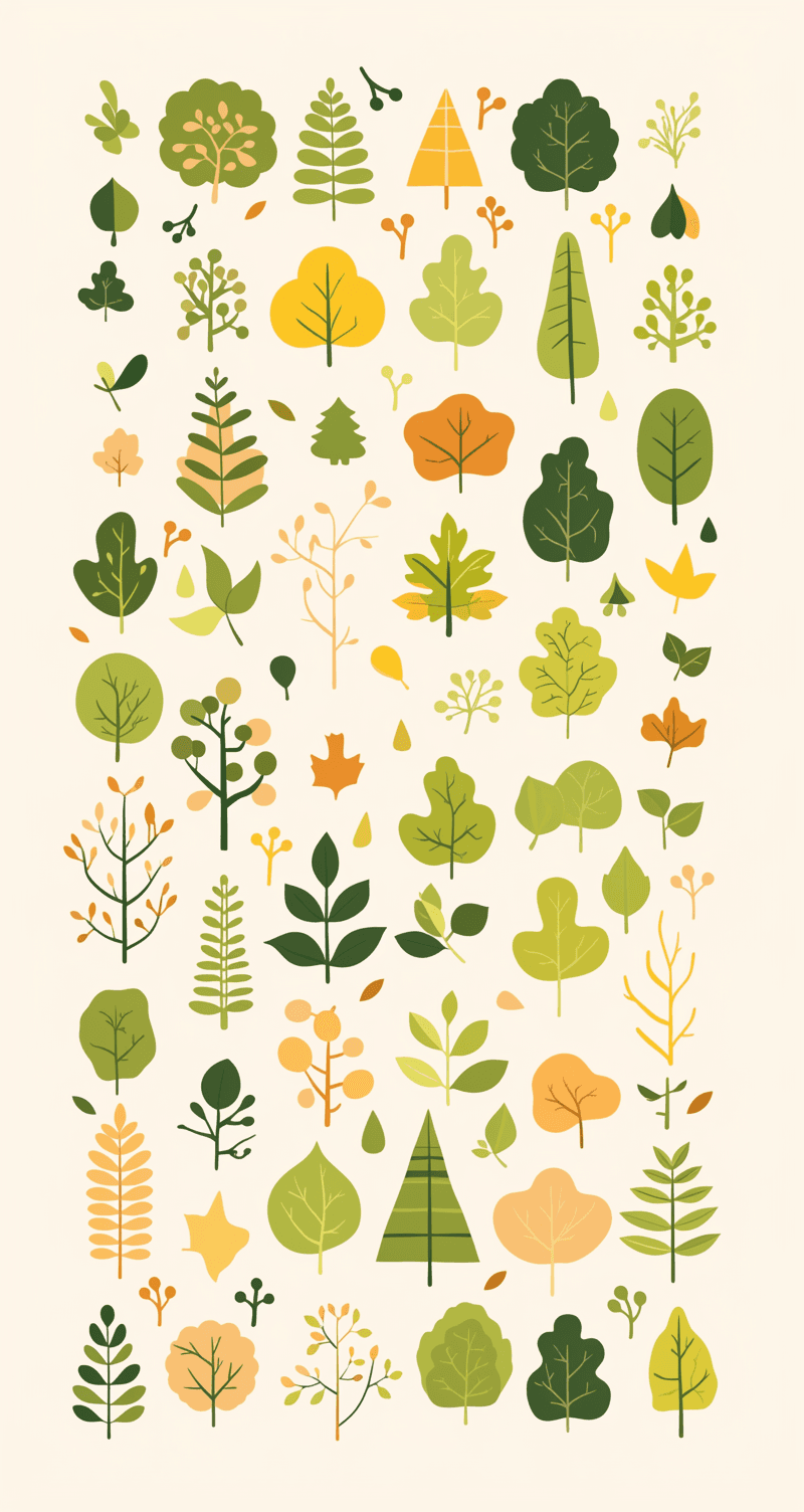 Fresh Tree Squad original repeating artwork