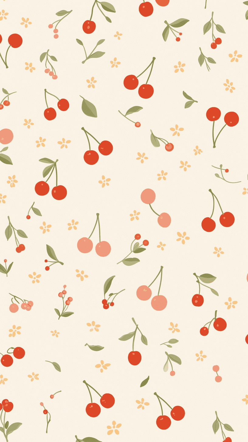 Fresh Cherry Loop original repeating artwork