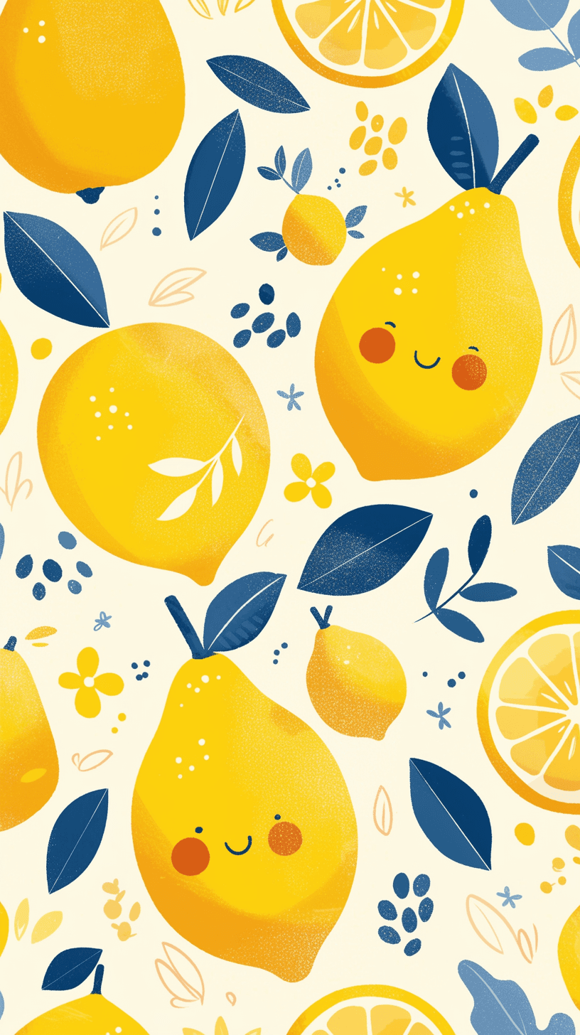 Fresh Lemon Gang original repeating artwork