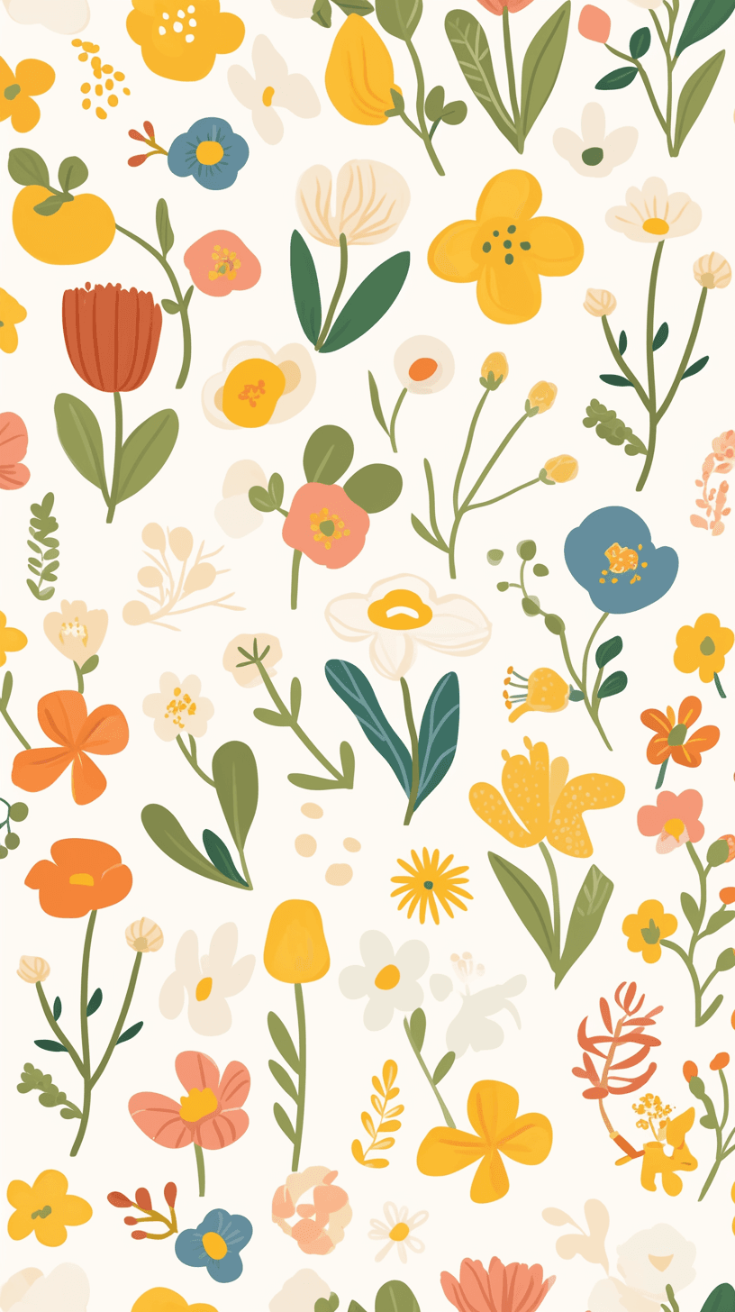 Fresh Bloom Grow original repeating artwork