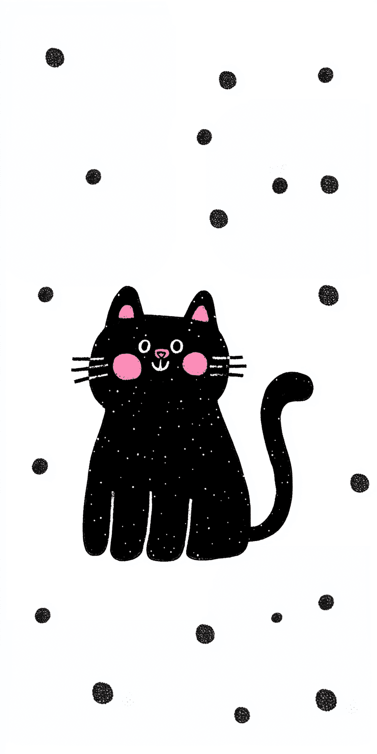 Cat 260 original repeating artwork