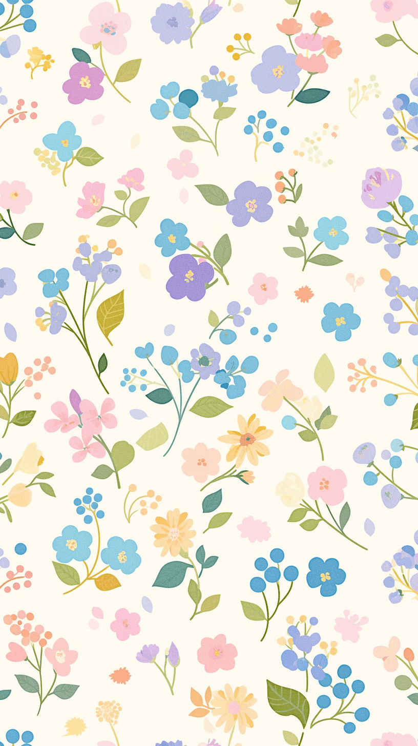 Fresh Bloom Daybreak original repeating artwork