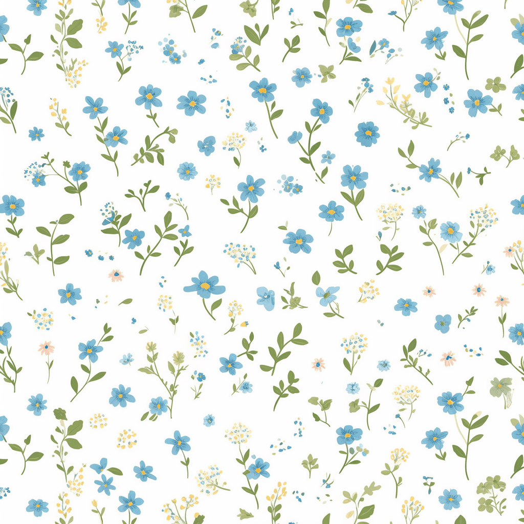Fresh Bloom Seek original repeating artwork