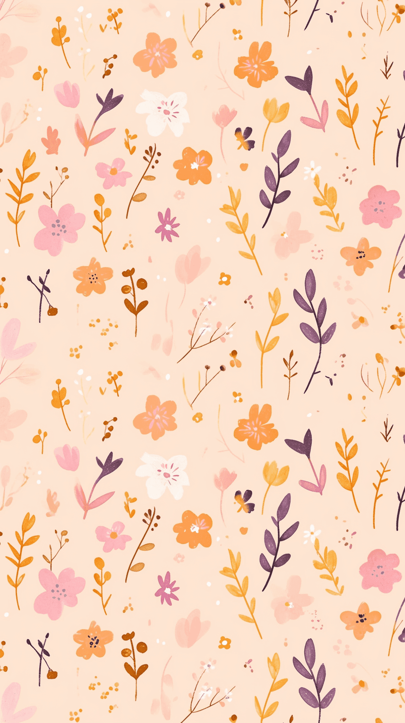 Fresh Bloom Buzz original repeating artwork
