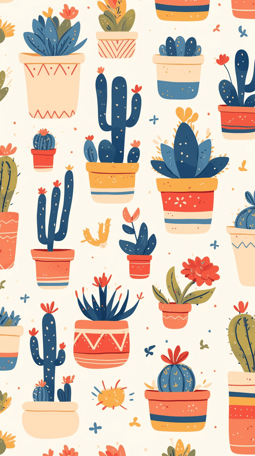 Fresh Cactus Session original repeating artwork