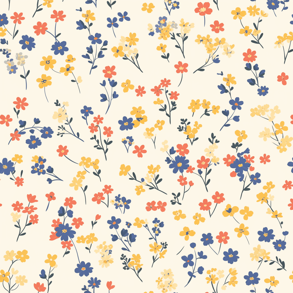 Fresh Bloom Roam original repeating artwork