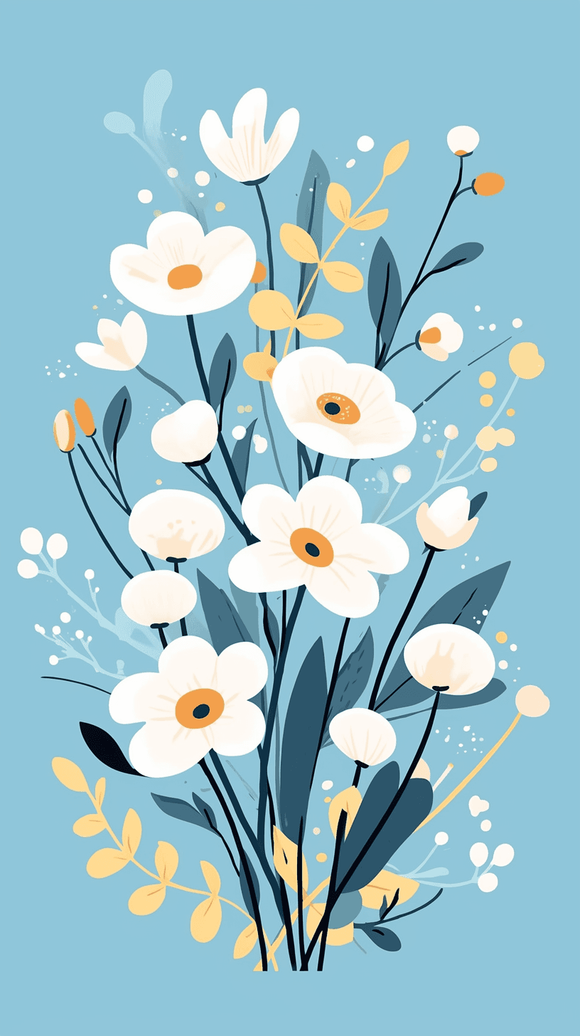 Blossom Grow original repeating artwork