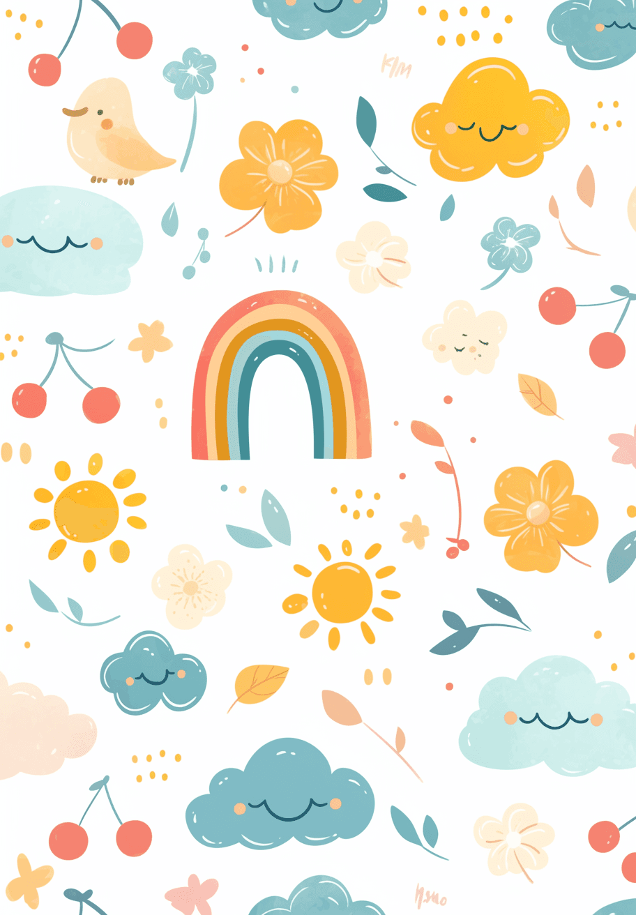 Fresh Rainbow Crew original repeating artwork