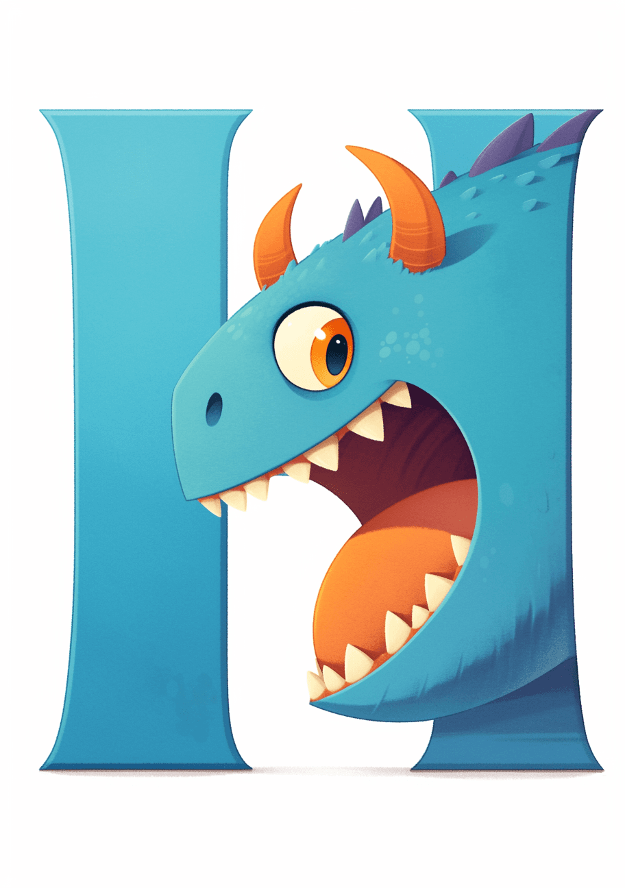 Cartoon Letter Echo original repeating artwork