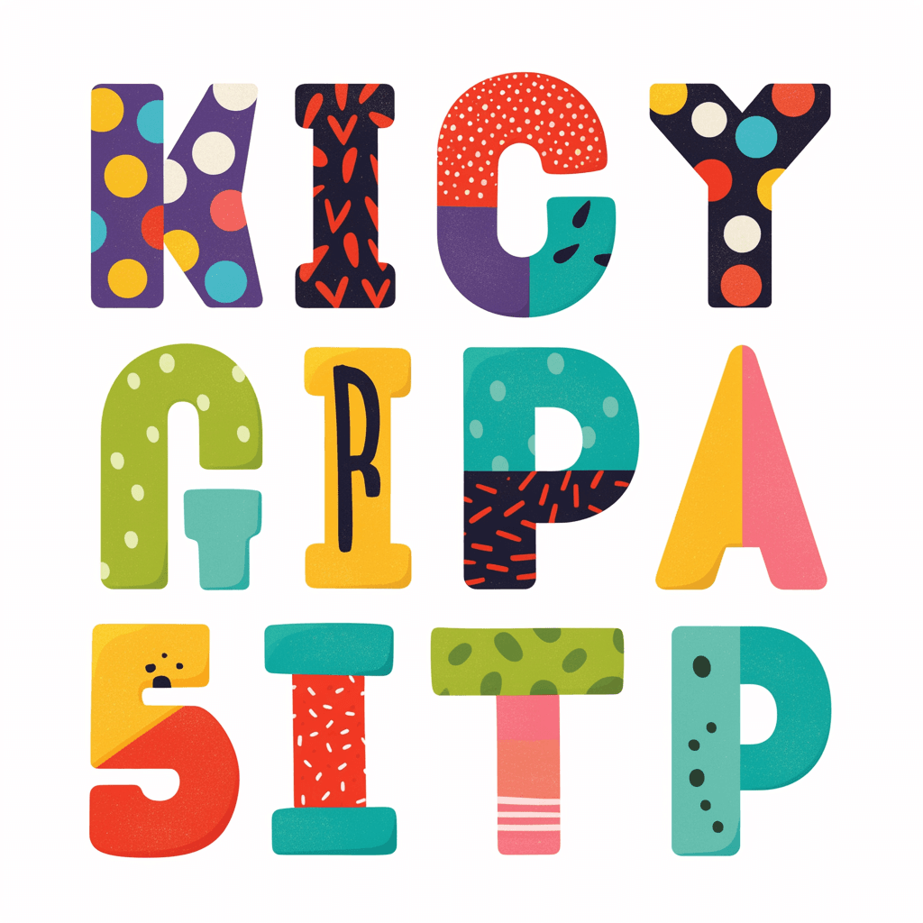 Letter 015 original repeating artwork