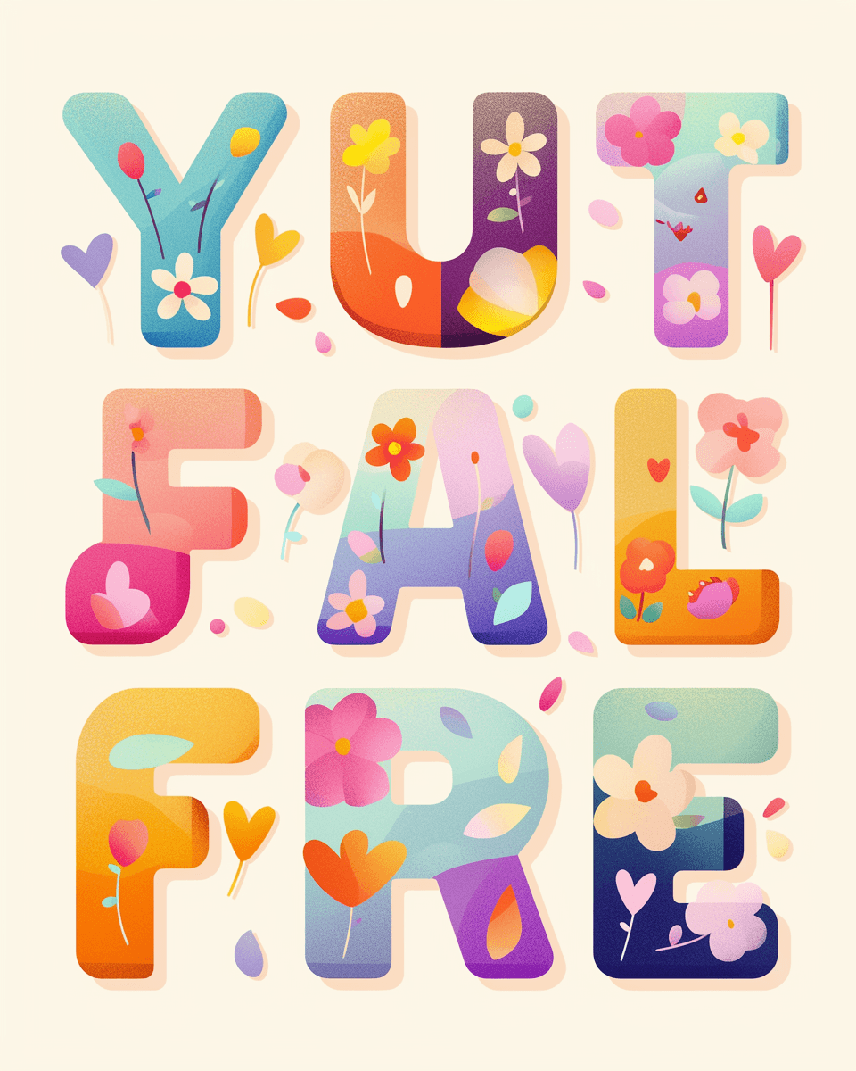 Letter Harbor original repeating artwork