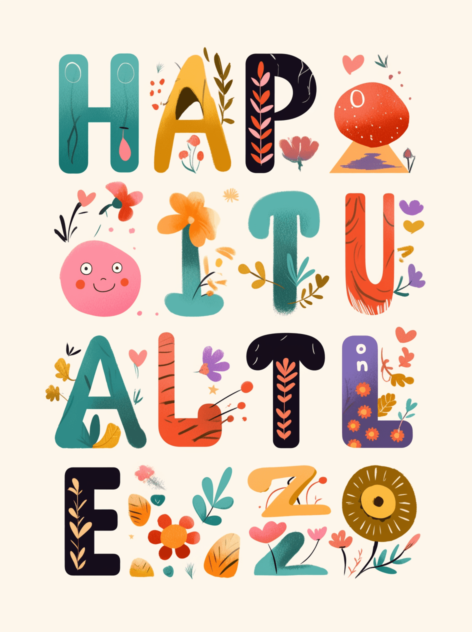 Letter 175 original repeating artwork